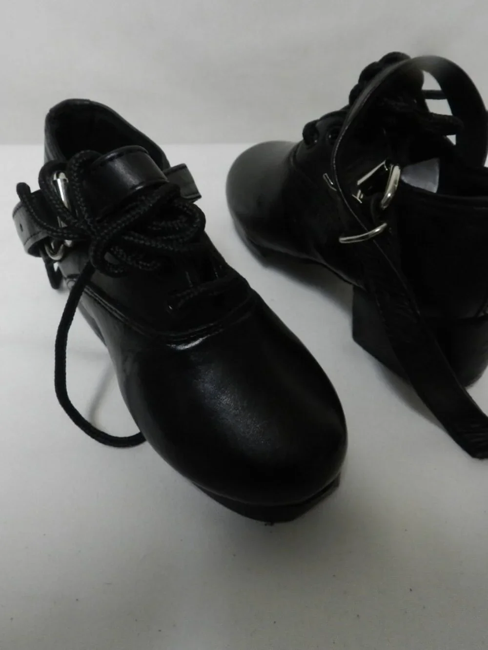 EEASE Irish Dance Leather shoes Handmade w/Buckles Toddler Girls Boy NEW Size 9